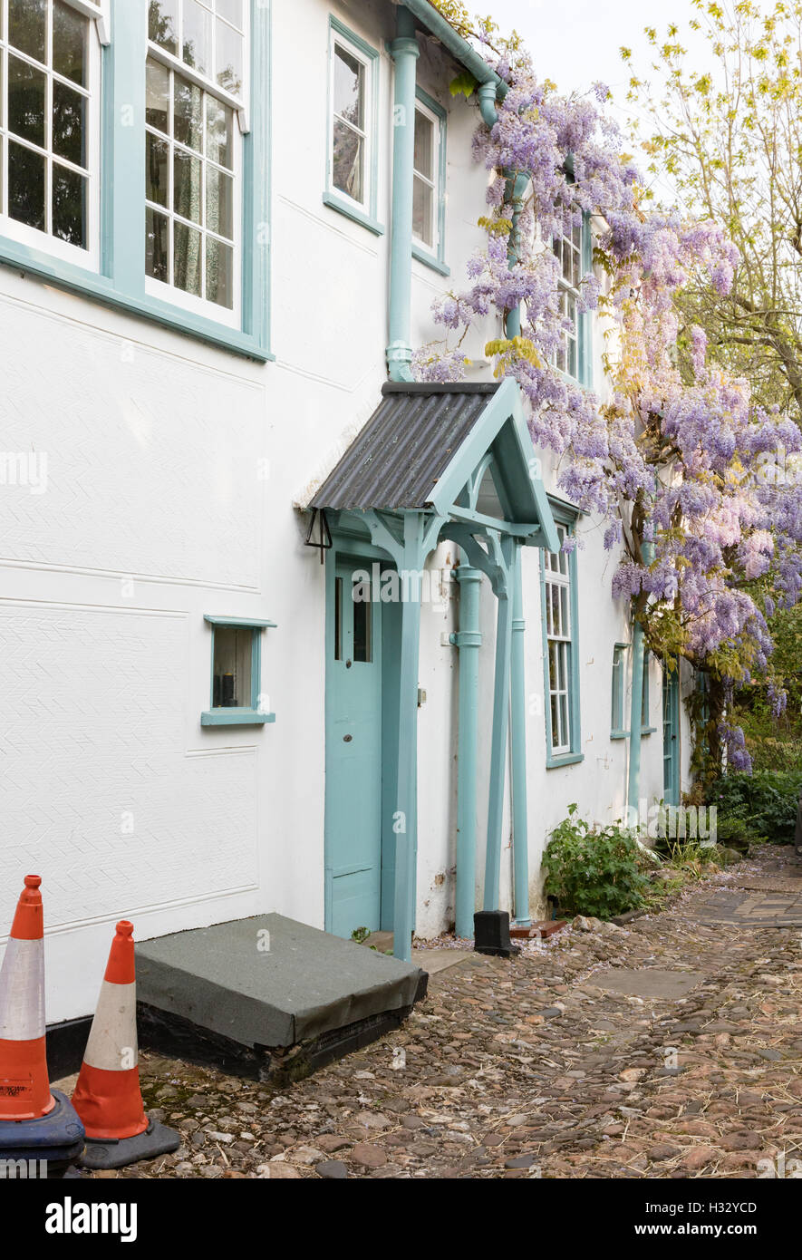 Wisteria Cottage bougie, joli gîte dans drapés Thaxted, Essex, UK Banque D'Images