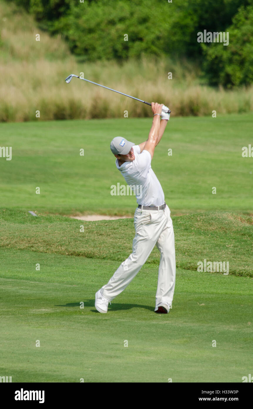 Bangkok - 13 DÉCEMBRE : Martin Kaymer d'Allemagne player en Thaïlande Golf Championship 2015 à Amata Spring Country Club le Dece Banque D'Images