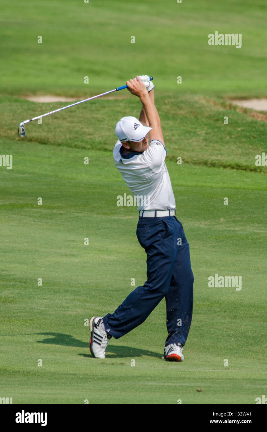 Bangkok - 13 DÉCEMBRE : Sergio Garcia, de l'Espagne dvd en Thaïlande Golf Championship 2015 à Amata Spring Country Club sur Décembre 20 01 Banque D'Images