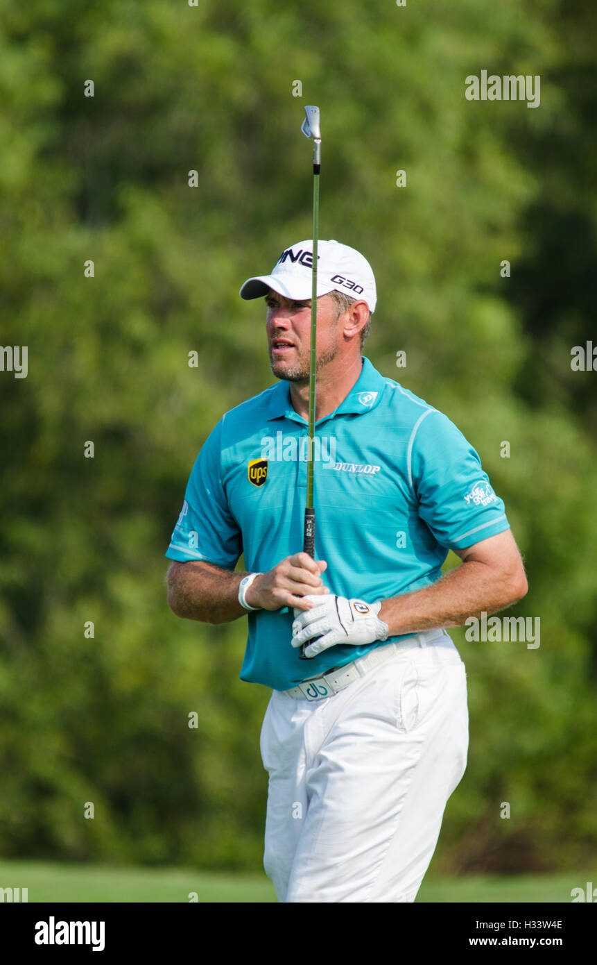 Bangkok - 13 DÉCEMBRE : Lee Westwood d'Angleterre joueur dans le Championnat de Golf de Thaïlande à 2015 Amata Spring Country Club sur Décembre Banque D'Images