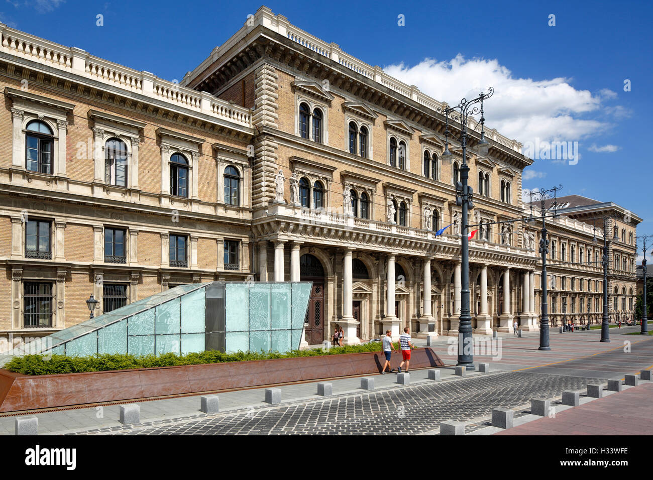 Corvinus Universität im Stil der Renaissance dans Budapest, Mittelungarn, Ungarn Banque D'Images