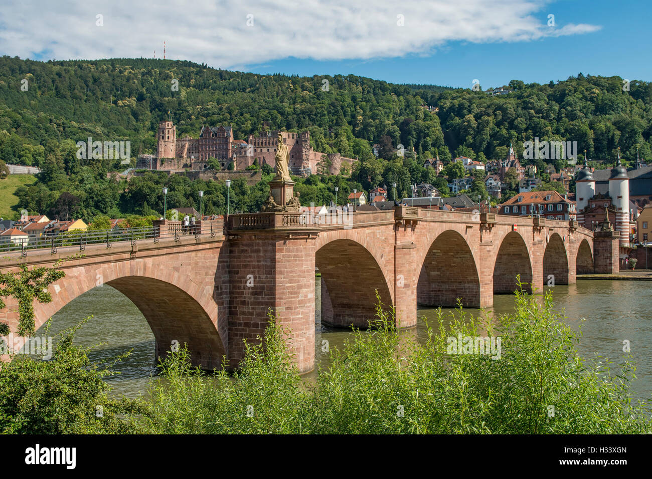 Karl Theodor Brucke, Heidelberg, Bade-Wurtemberg, Allemagne Banque D'Images