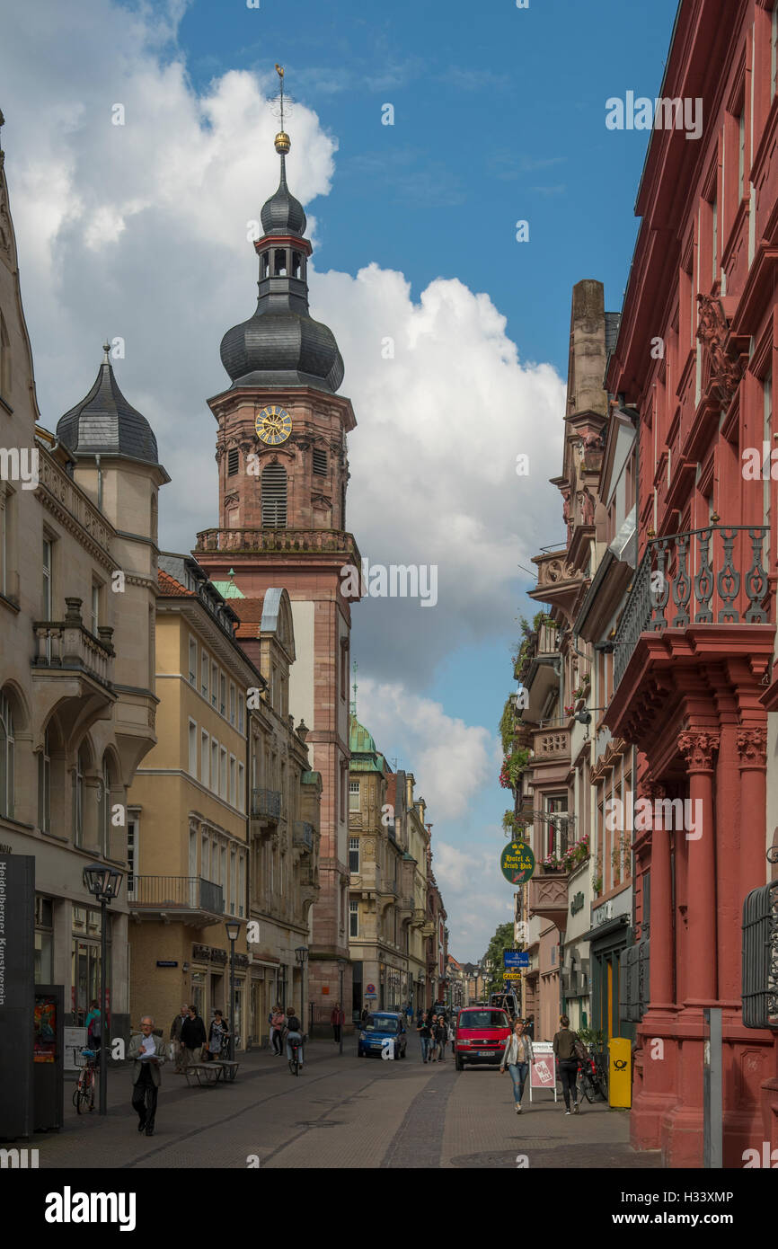 Hauptstrasse, Heidelberg, Bade-Wurtemberg, Allemagne Banque D'Images