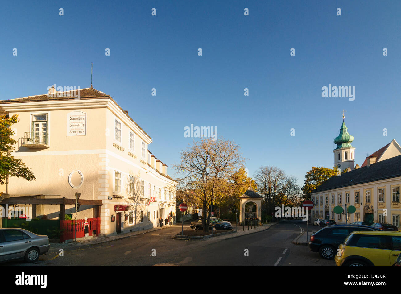 Wien, Vienne : Village Grinzing, église, 19, Wien, Autriche. Banque D'Images