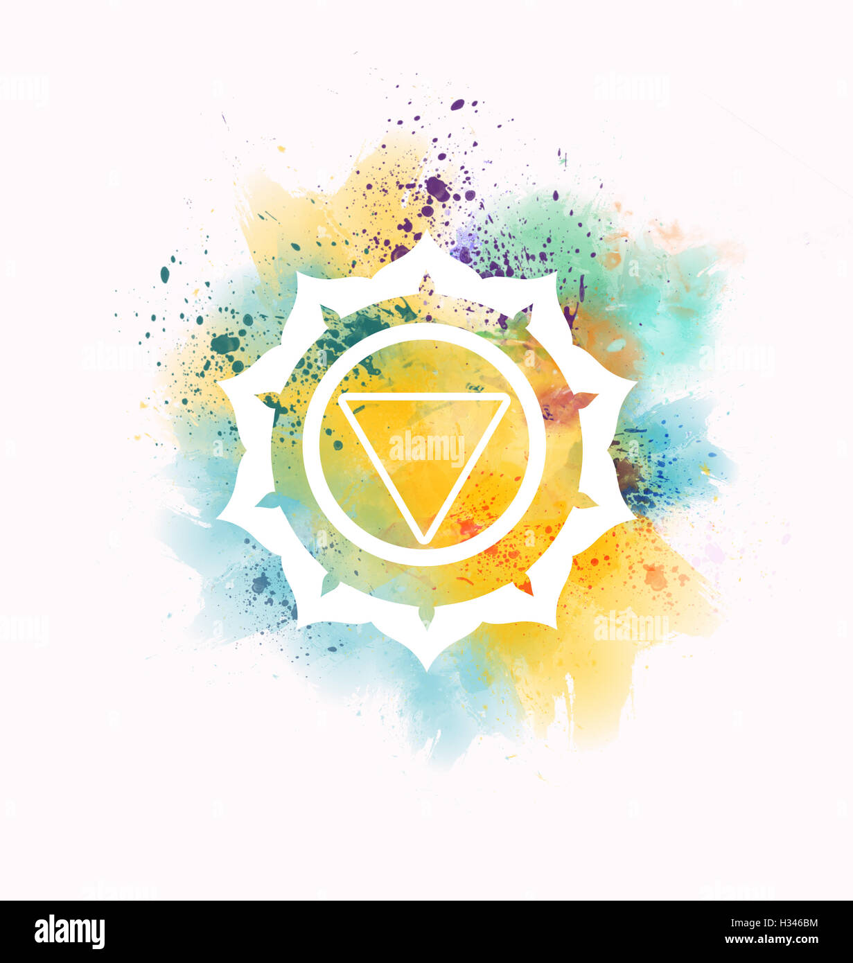 Manipura chakra Banque D'Images