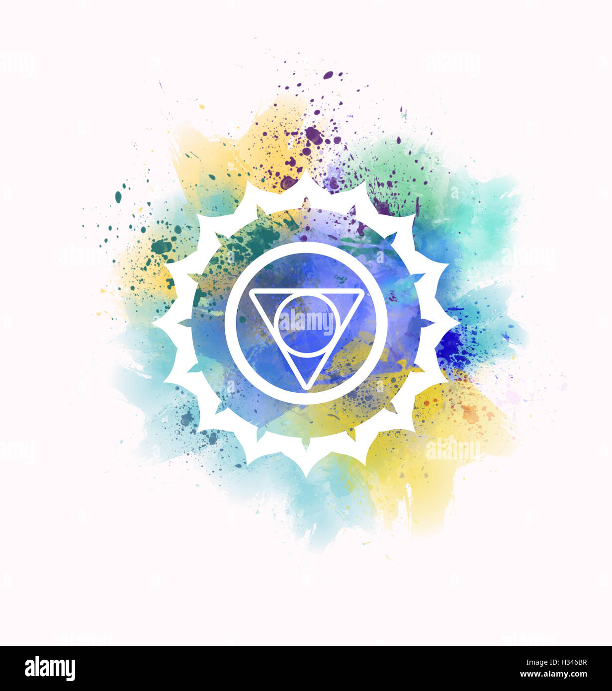 Chakra vishudha Banque D'Images