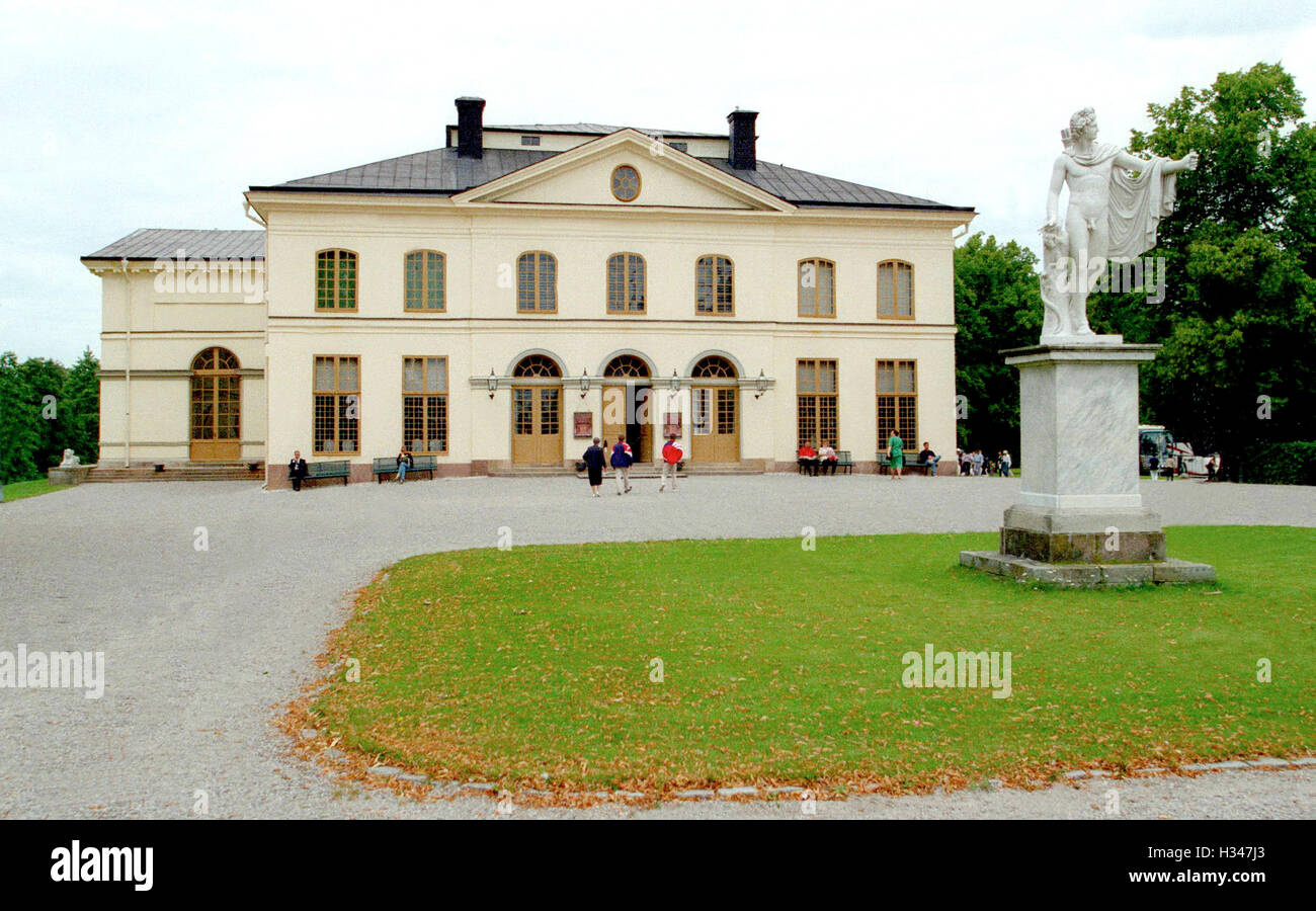 Le bâtiment du théâtre avec l'intérieur du théâtre le mieux préservé avec machinerie de scène des années 1700 Banque D'Images