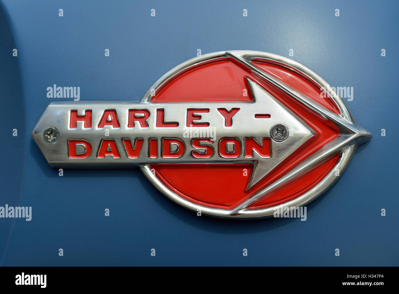 Badge Harley-Davidson Banque D'Images