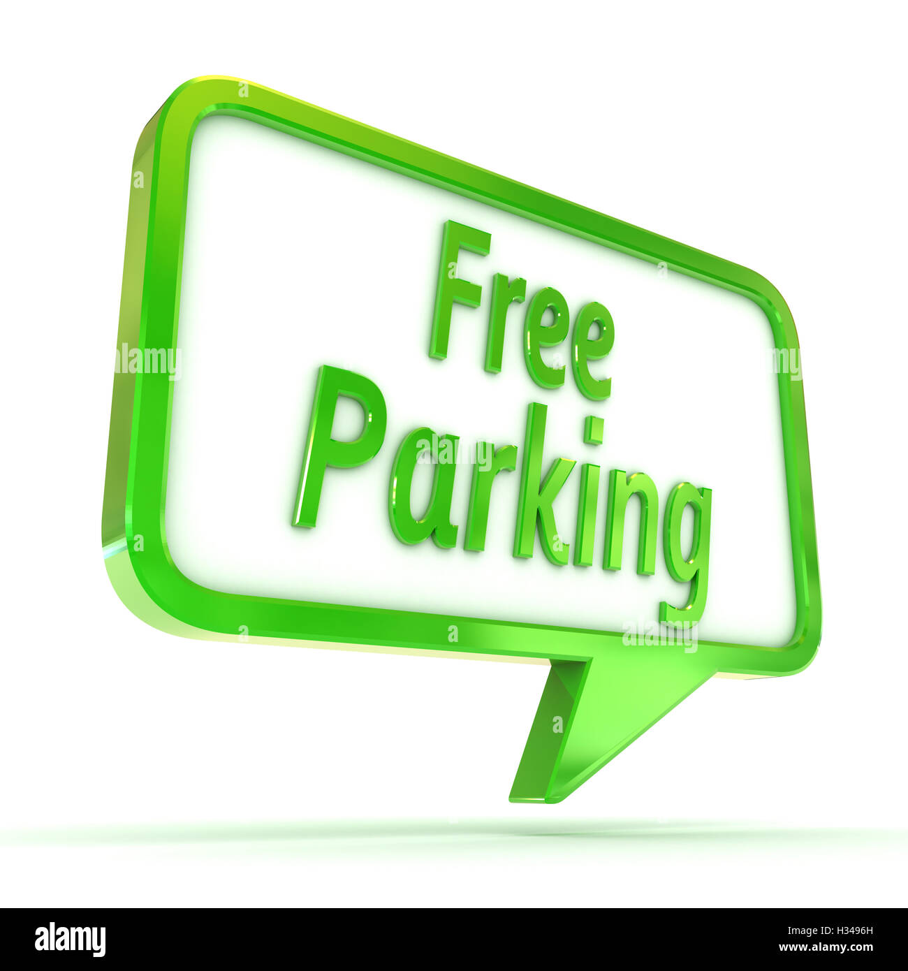 Bulle "Parking Gratuit" Banque D'Images