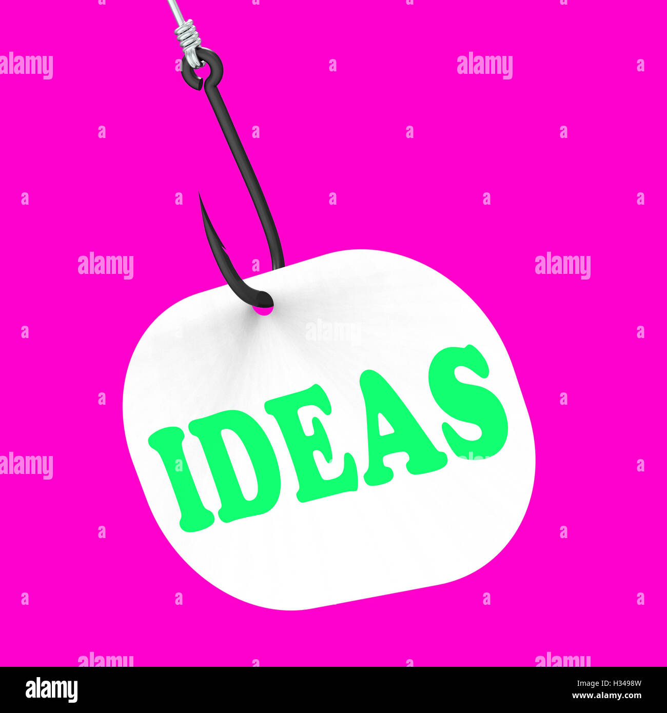 Des idées sur les moyens de crochet pensées et concepts créatifs Banque D'Images