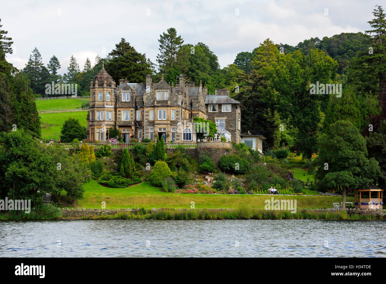 Langdale Chase Hotel du Lac Windermere, Lake District, Cumbria Banque D'Images