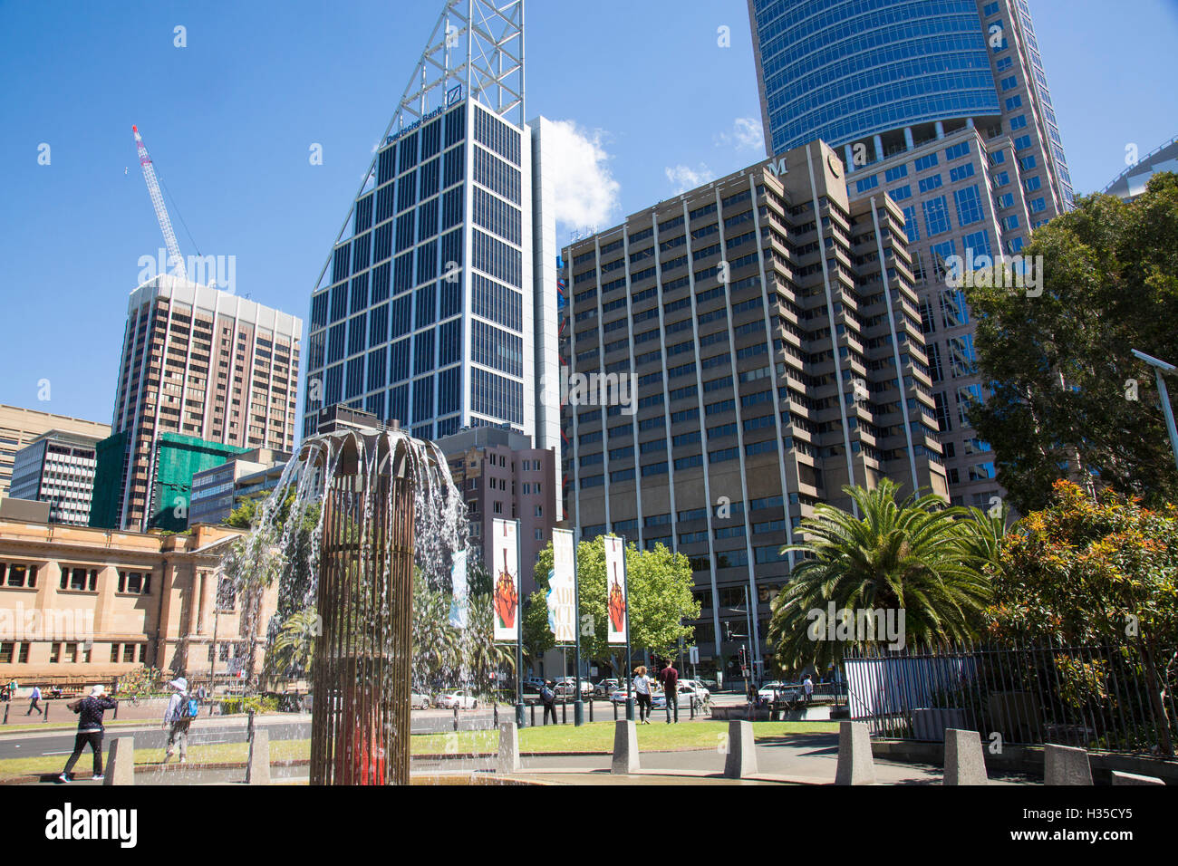 Haut Sydney tours à bureaux, de gratte-ciel dans le CBD de Sydney,Australie, Banque D'Images