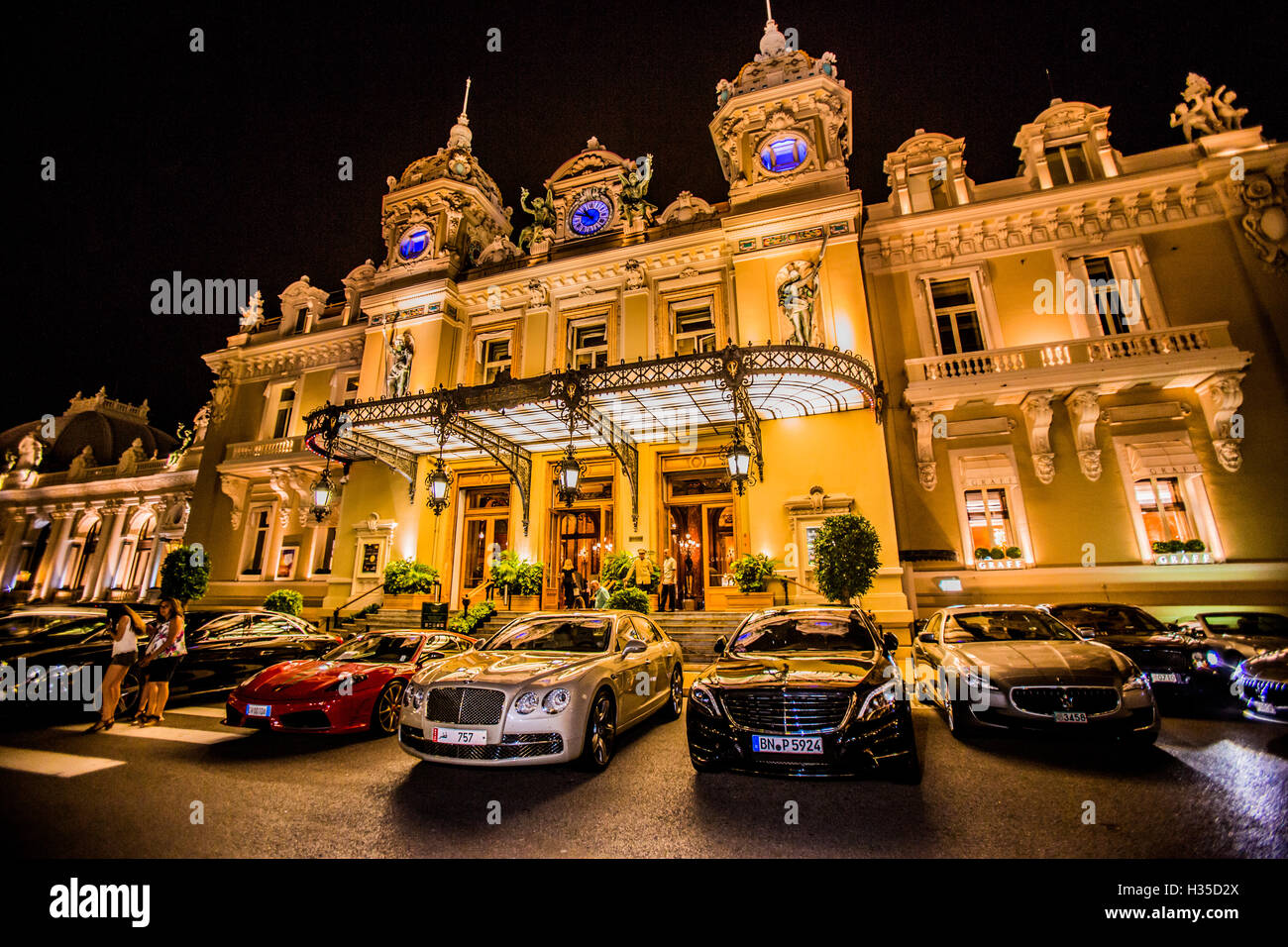 Casino De Nuit, Monaco, Europe Banque D'Images