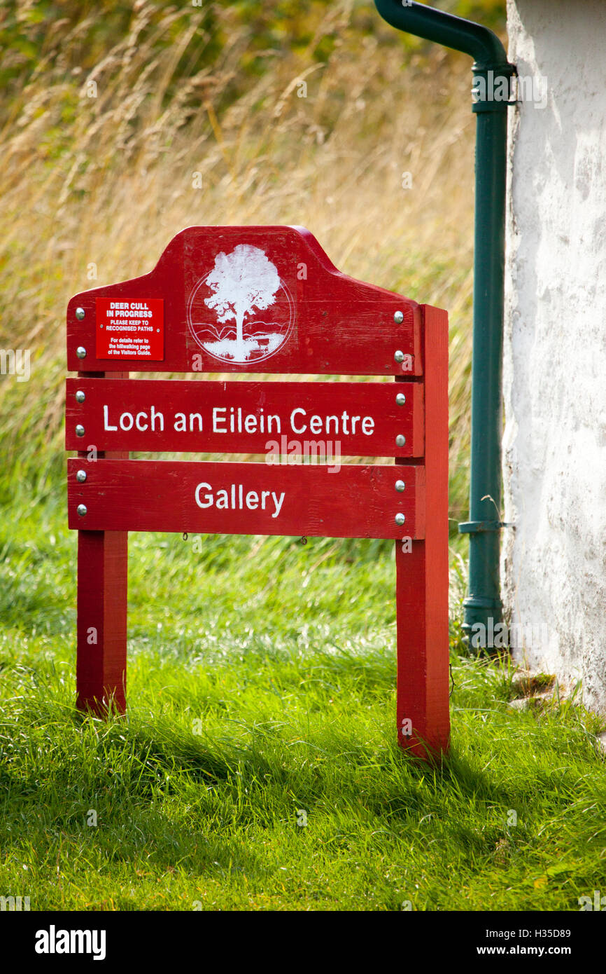 Rothiemurchus Visites Centre situé à Loch an Eilein à Aviemore, Highlands, Scotland Banque D'Images