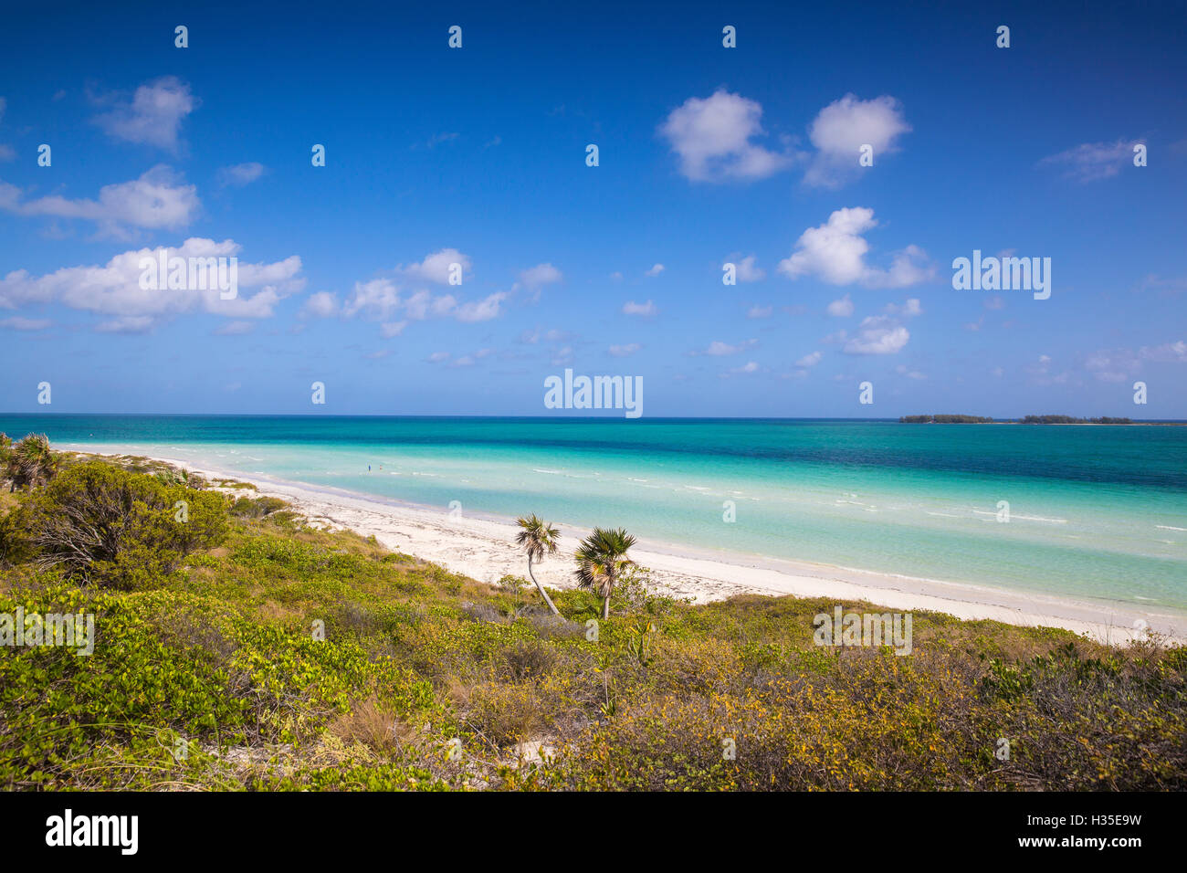 Playa Pilar, Cayo Guillermo, Jardines del Rey, province de Ciego de Avila, Cuba, Antilles, Caraïbes Banque D'Images