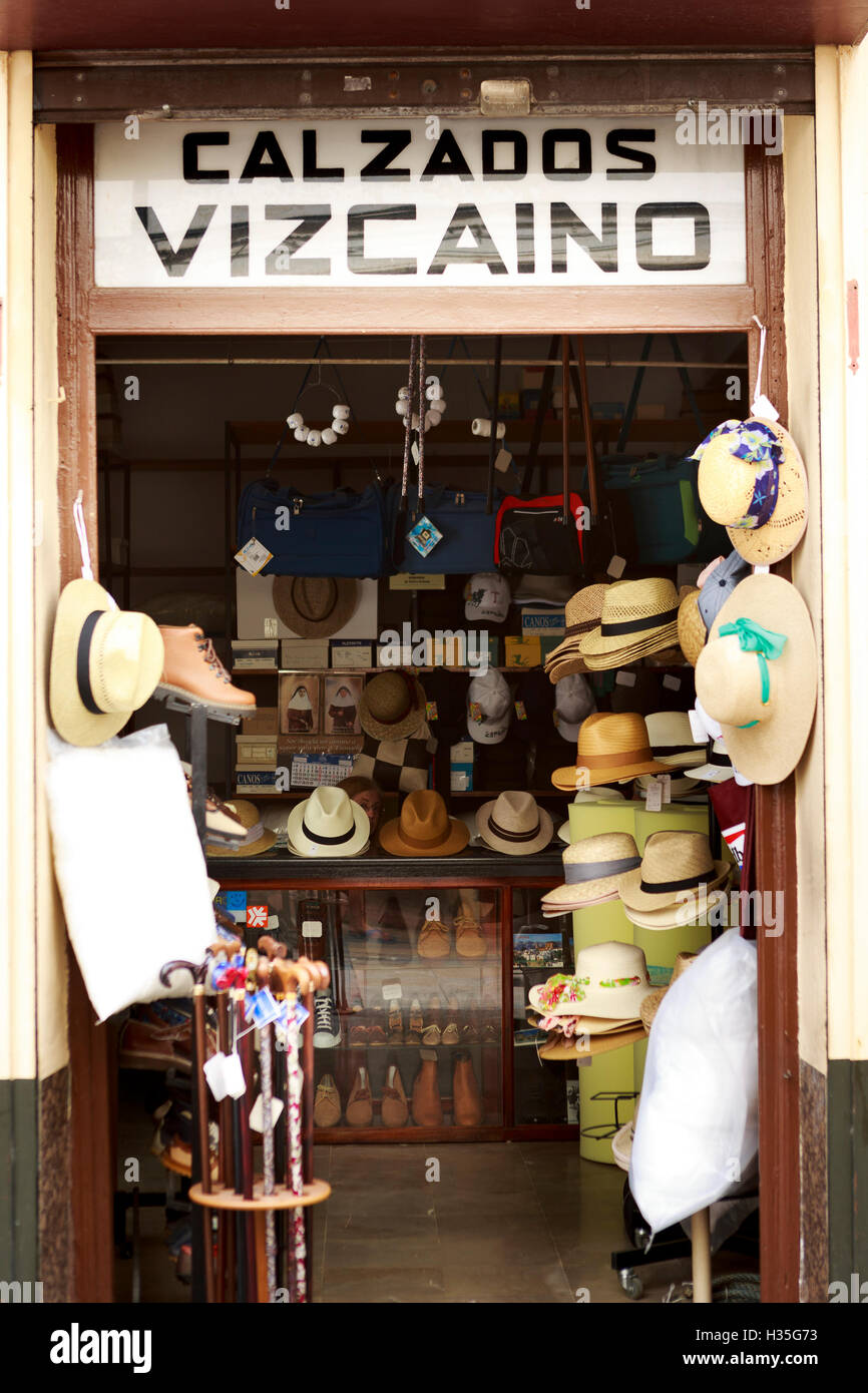 L'Andalousie, espagne. Une vue générale de la boutique espagnole à Ronda . Pako Mera Banque D'Images