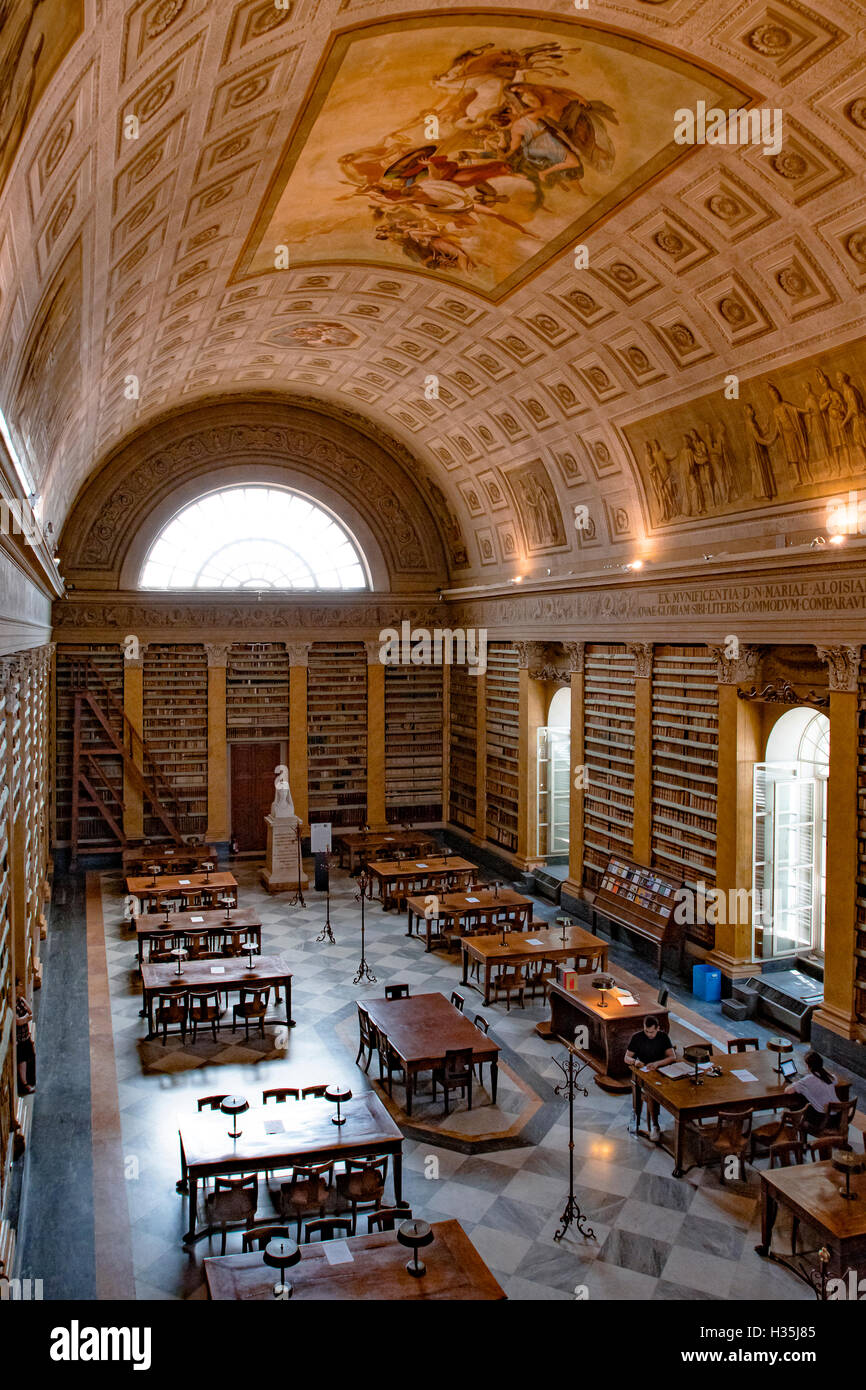 Italie Emilie Romagne Parme Museum pôle de la Pilotta -bibliothèque Palatine -- Salon Maria Luigia Banque D'Images