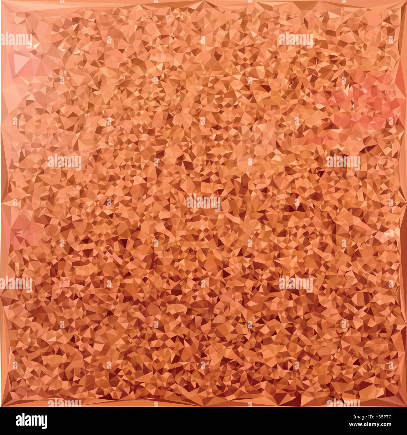 Orange corail faible fond abstrait Polygone Illustration de Vecteur