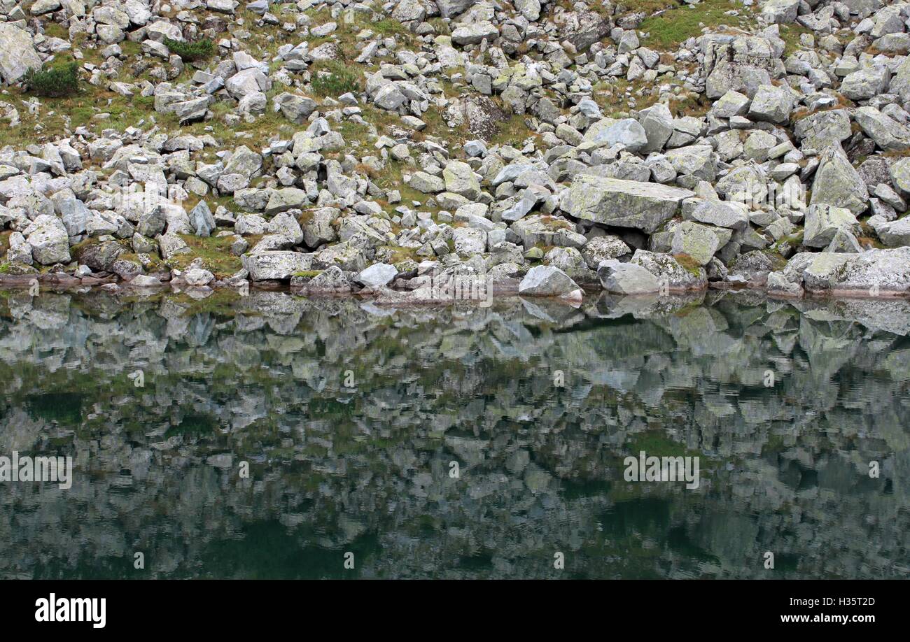 Hautes Tatras - Lac de montagne Banque D'Images