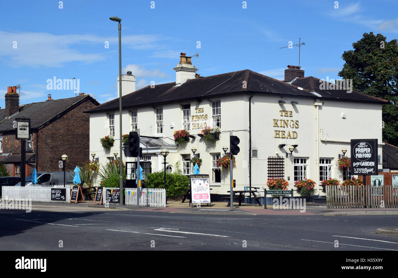 'La Tête du roi' 12092016, Horley, Surrey, Angleterre Banque D'Images