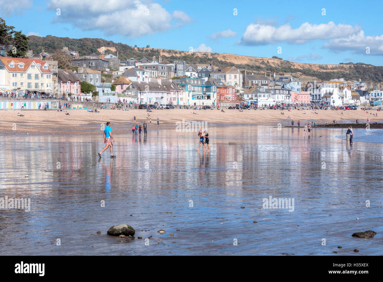 Lyme Regis, sur la côte jurassique, Dorset, England, UK Banque D'Images