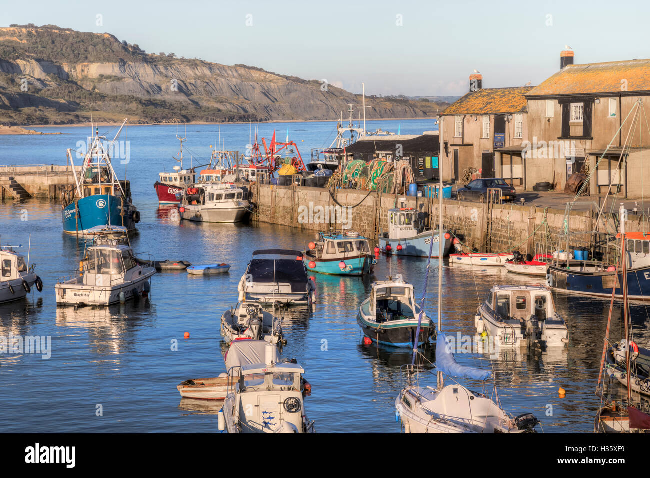 Lyme Regis, sur la côte jurassique, Dorset, England, UK Banque D'Images