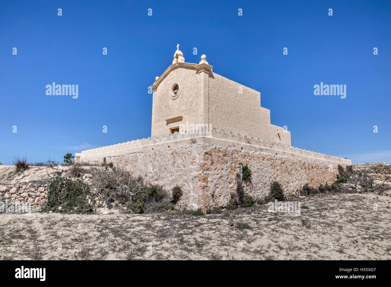 Chapelle San Dimitri, Gharb, Gozo, Malte Banque D'Images