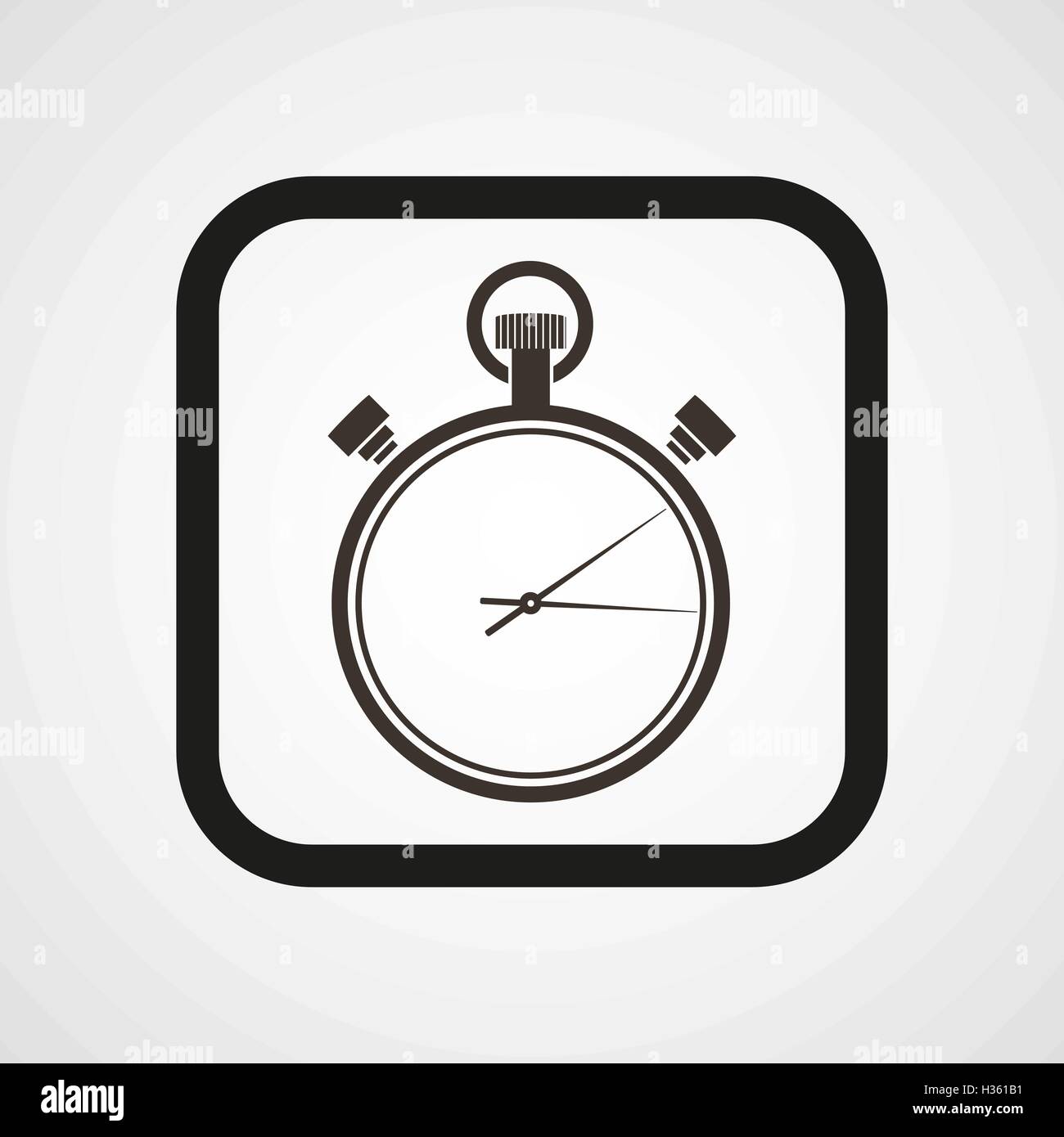 Icône chronomètre Simple Télévision Vector illustration Illustration de Vecteur