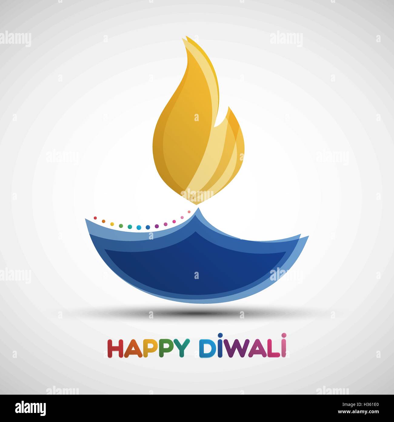 Happy Diwali résumé fond. Fête des lumières de la Deepavali. Vector illustration de Diya design pour votre lampe à huile Illustration de Vecteur