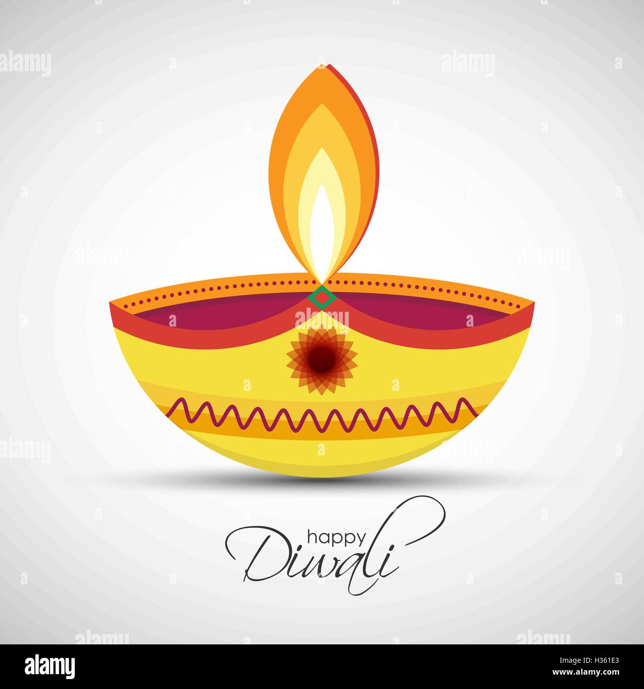 Fête des lumières de la Deepavali. Happy Diwali résumé fond. Vector illustration de Diya design pour votre lampe à huile Illustration de Vecteur