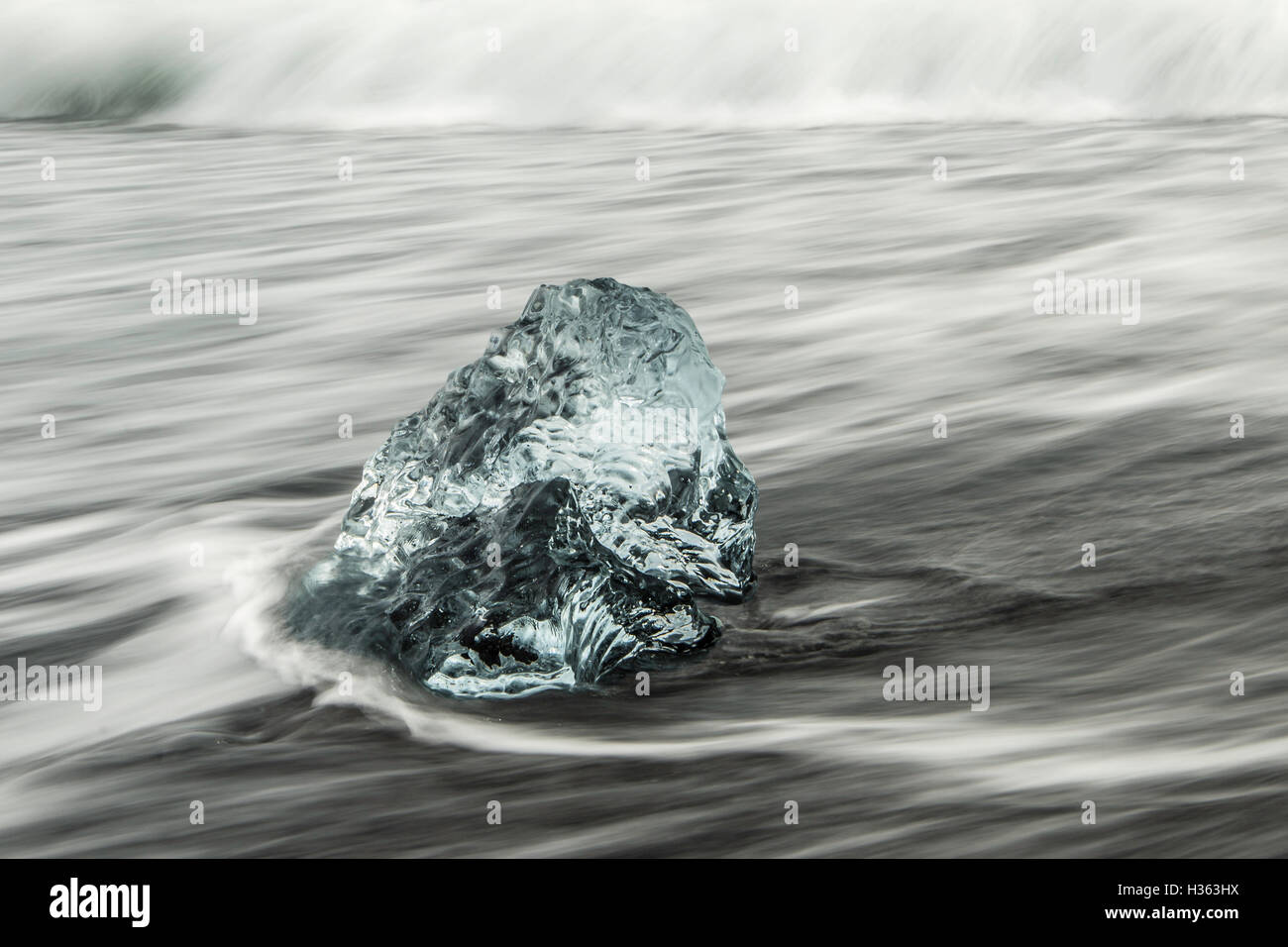 Jokulsárlon beach iceberg Banque D'Images