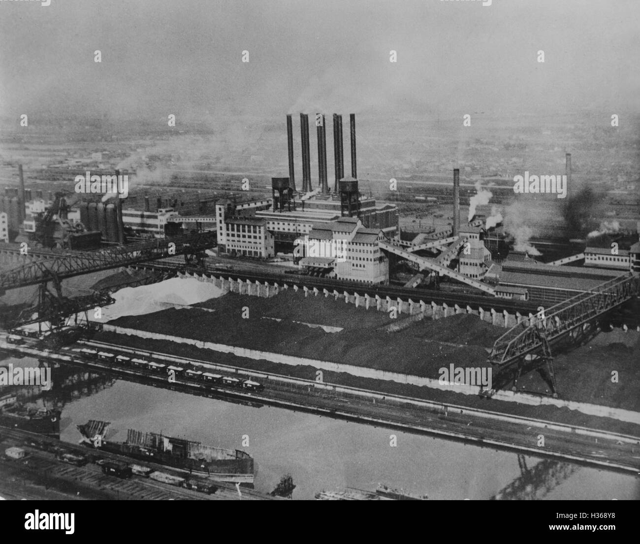 L'usine de Ford à Détroit, 1938 Banque D'Images