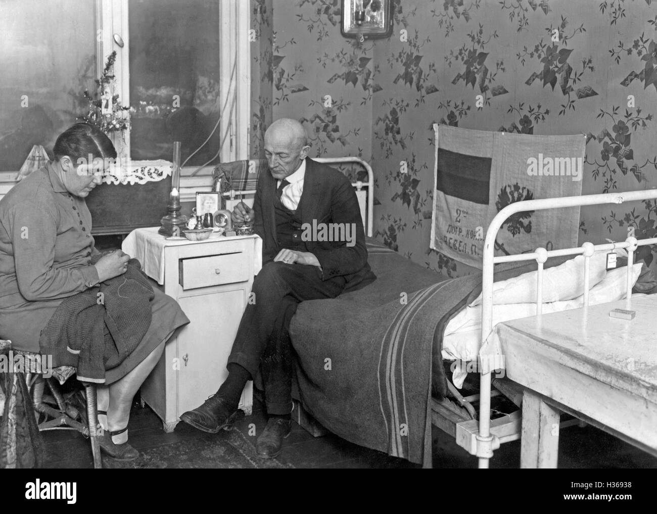 L'émigration des colons allemands de la Russie, 1936 Banque D'Images