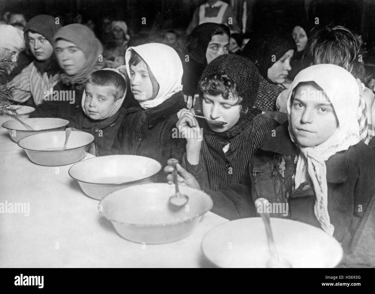 L'émigration des colons allemands de la Russie, dans les années 1920 Banque D'Images