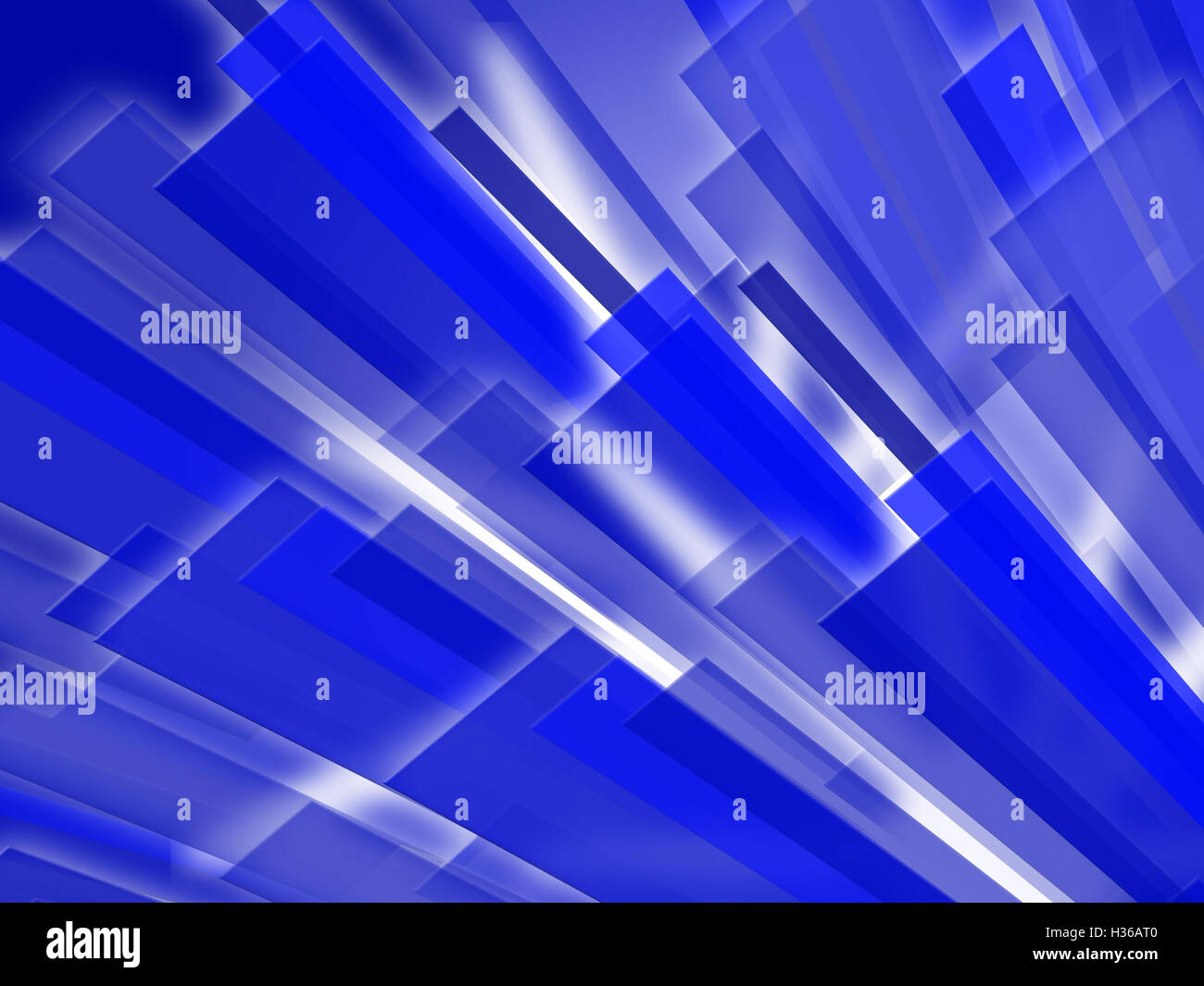 Bars blue background montre rayé bleu et les lignes Banque D'Images
