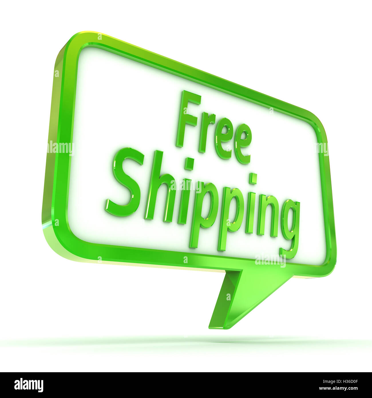 Bulle "livraison gratuite" Banque D'Images