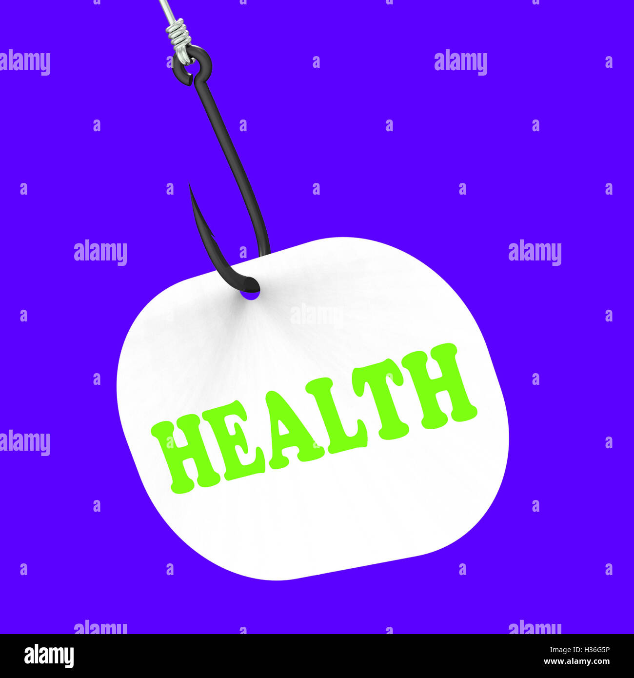 Crochet sur la santé ou le bien-être Soins médicaux montre Banque D'Images