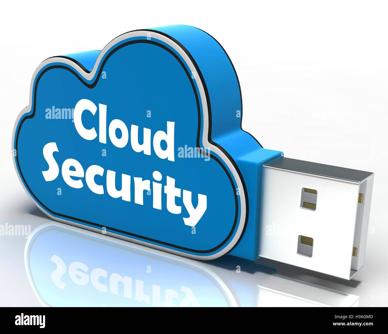 Sécurité Cloud Cloud Drive signifie la sécurité ou la confidentialité en ligne Banque D'Images
