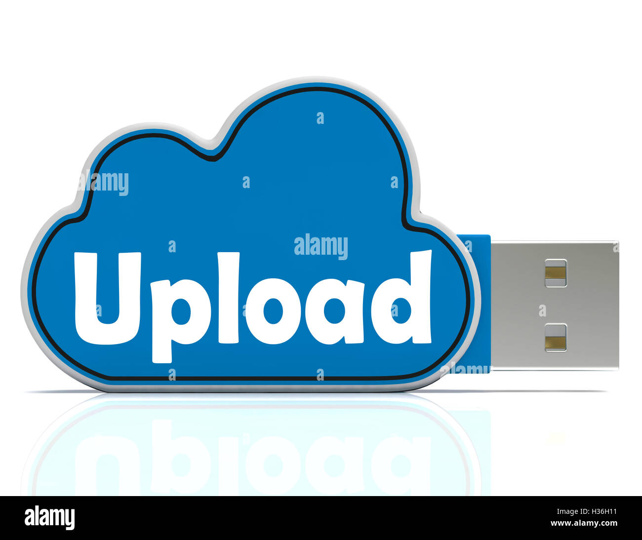 Télécharger Cloud Drive signifie télécharger Site Web et transfert de données Banque D'Images