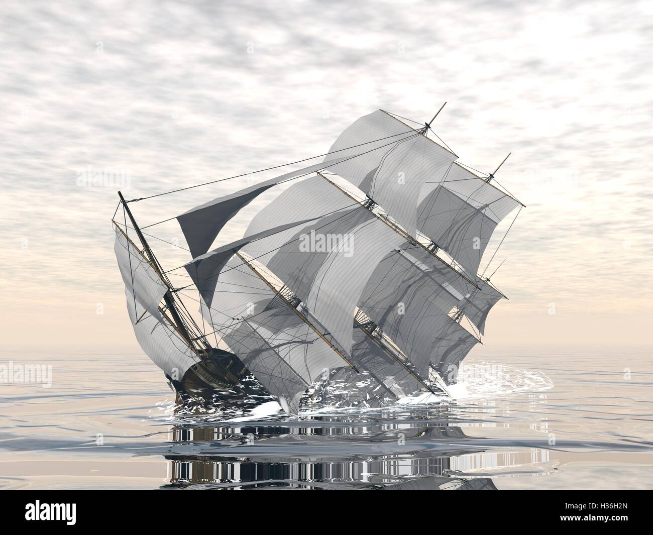 Sinking pirate ship Banque de photographies et dimages à haute résolution  - Alamy