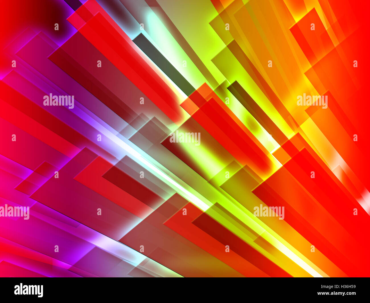 Les barres colorées contexte montre la conception graphique ou de l'art numérique Banque D'Images