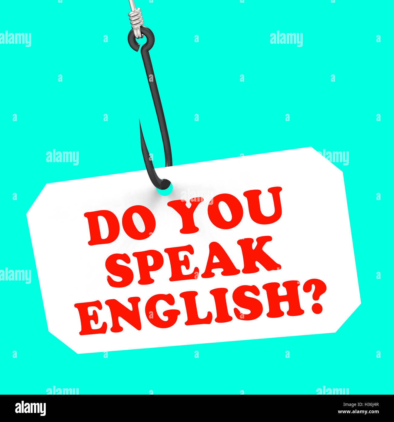 Parlez-vous français ? Crochet sur signifie que l'apprentissage des langues étrangères Banque D'Images