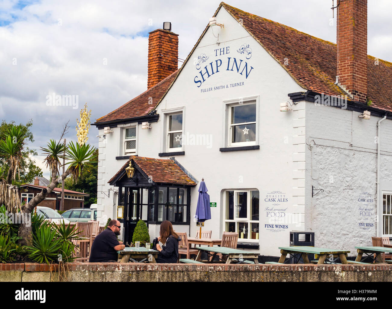 L'auberge de bateau à Langstone, Havant, Hampshire, Royaume-Uni Banque D'Images