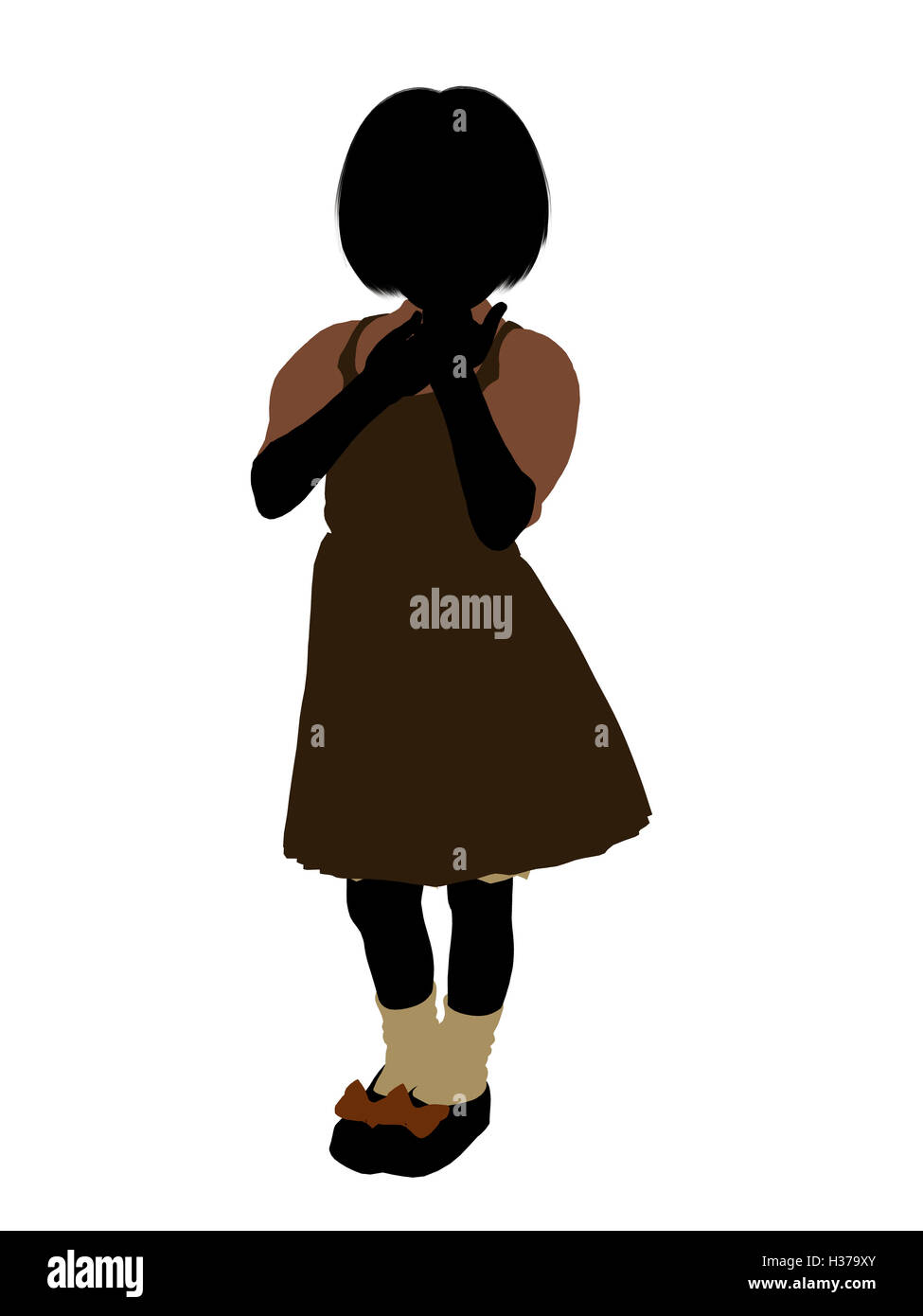 Gretel Illustration Silhouette Banque D'Images