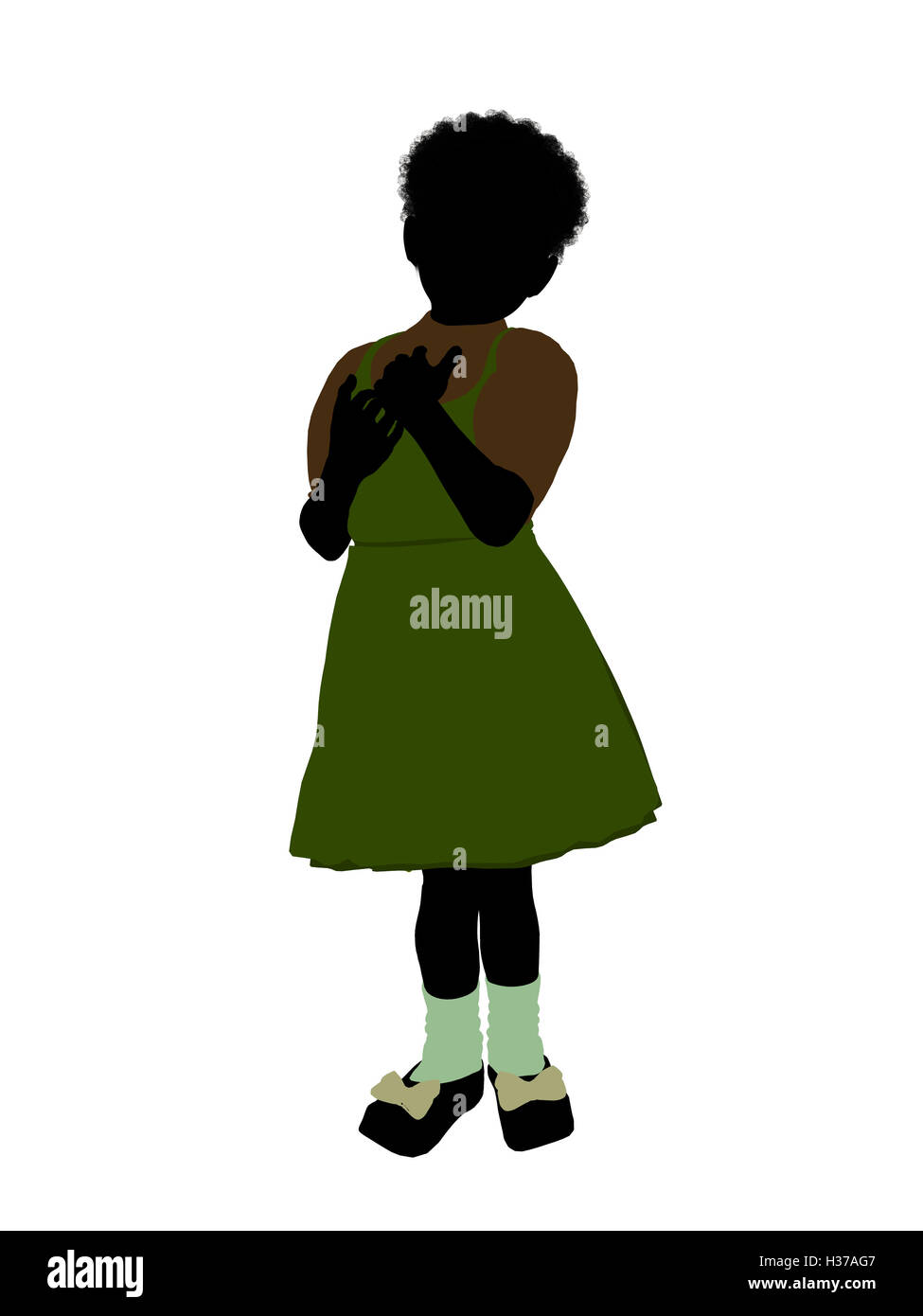 Gretel Illustration Silhouette Banque D'Images