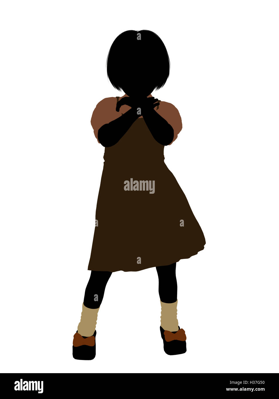 Gretel Illustration Silhouette Banque D'Images