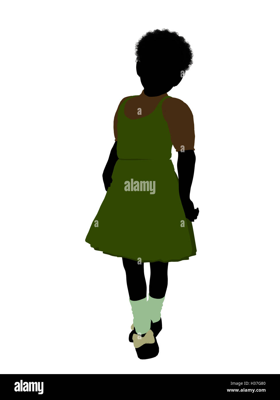 Gretel Illustration Silhouette Banque D'Images