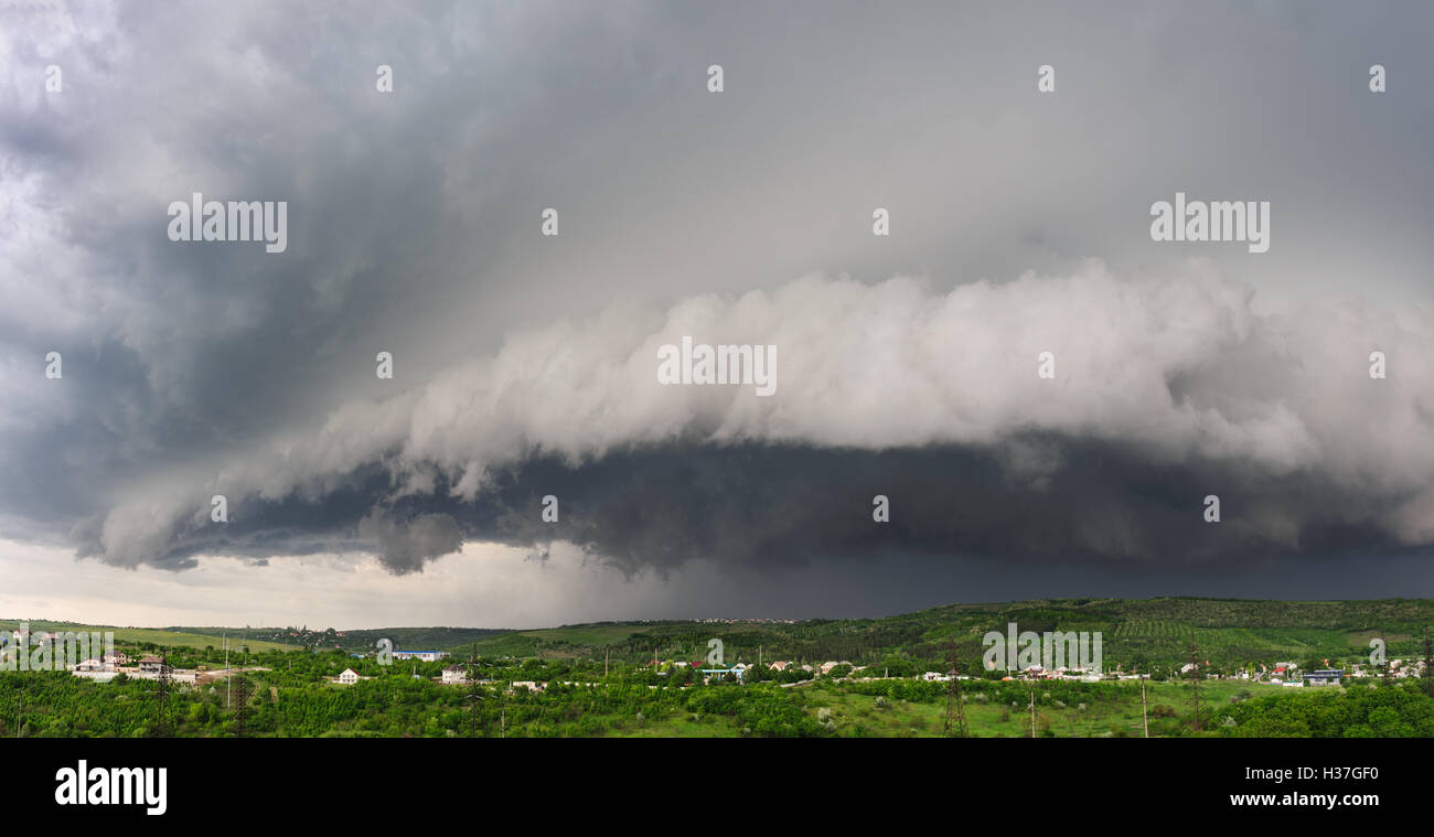 Laissez-la tempête commence Banque D'Images