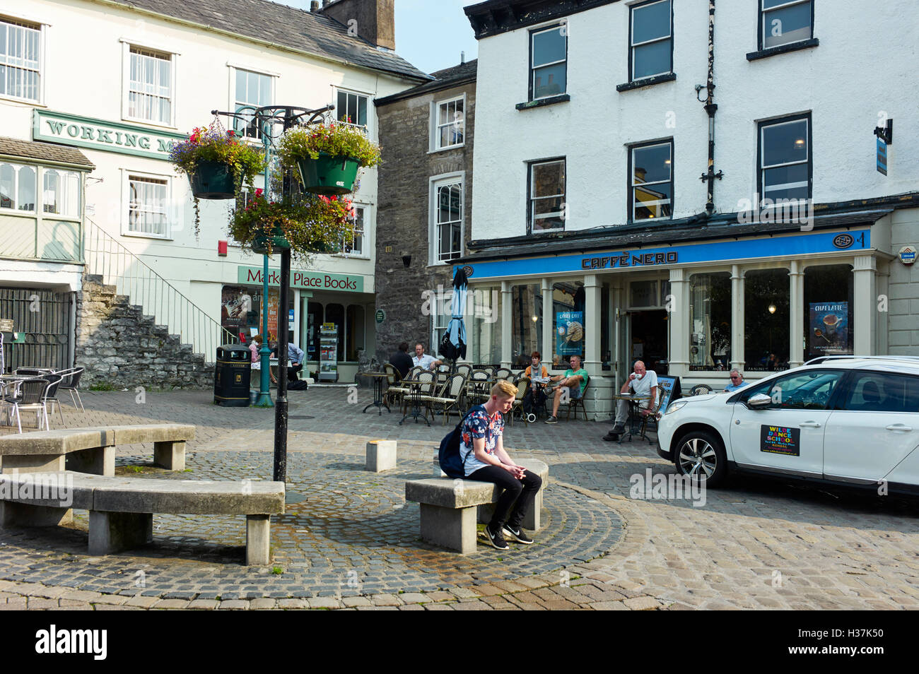 Cafe Nero à Kendal, Lake District Banque D'Images