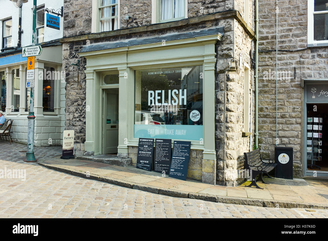 La Relish Cafe in Kendal Banque D'Images